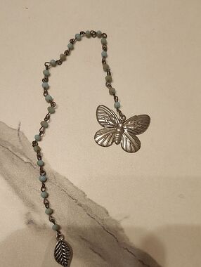 Handcrafted Silver Leaf Drift Bookmark